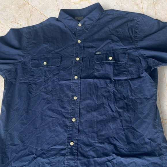 ⚜️Polo Ralph Lauren Navy Short Sleeve Button-Up Shirt - XXL⚜️ - Picture 7 of 8